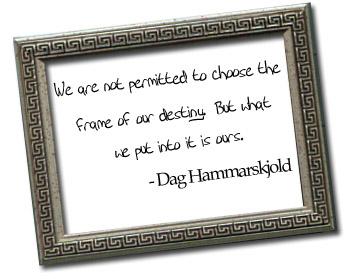 Framed Inspirational Quotes on Framed Quote