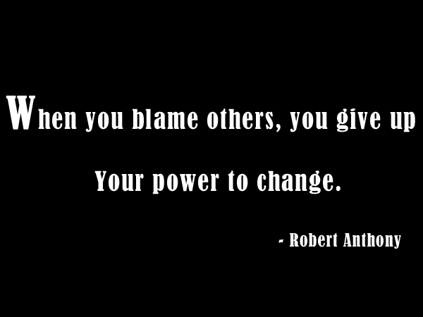Quote About Blaming Others