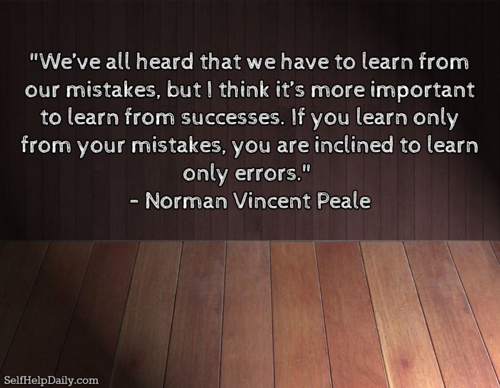 Norman Vincent Peale Quote About Learning from Mistakes