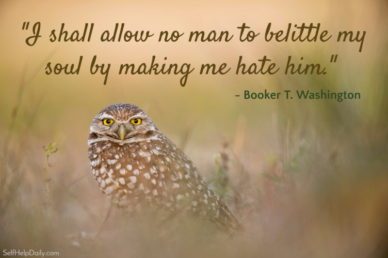 Booker T. Washington Quote About Hate